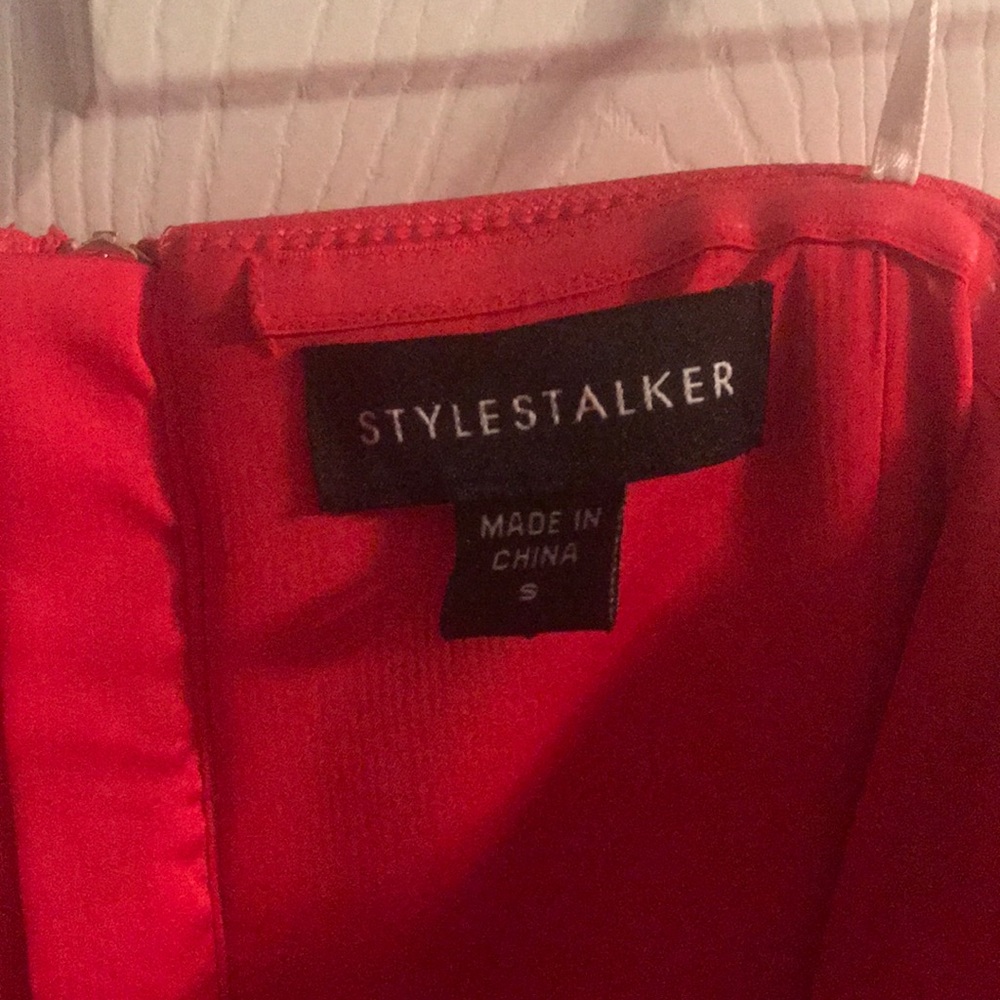 Red off the shoulder dress - Picture 5 of 5